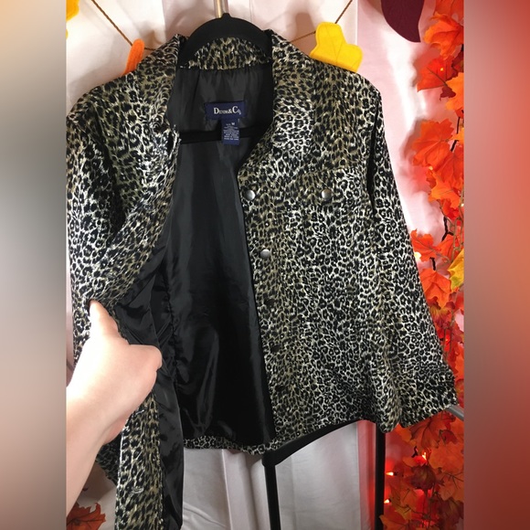 Denim & Co. | Women’s Black/White Cheetah Print Jacket - Picture 7 of 9